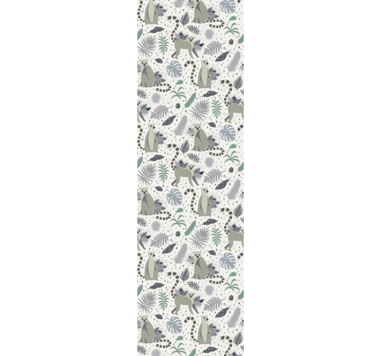 Safaridyrs mønstre tapet med dyr - TenStickers