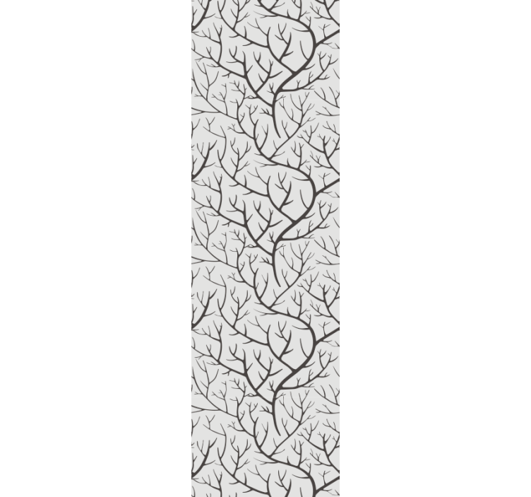 Nøgne grene mønster træ på tapet - TenStickers