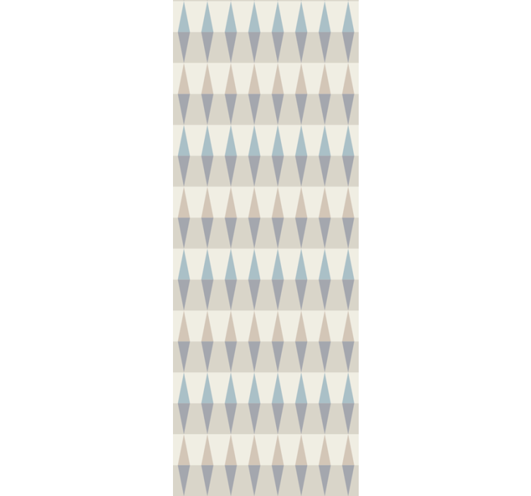 Stiliseret diamantmønster geometrisk tapet - TenStickers