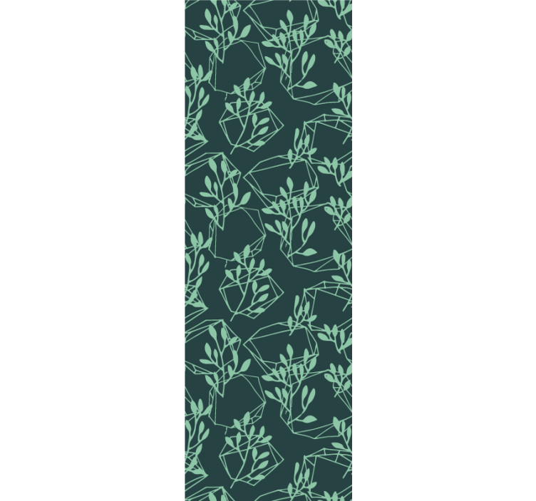 Grønne vintage planter vintage tapet - TenStickers