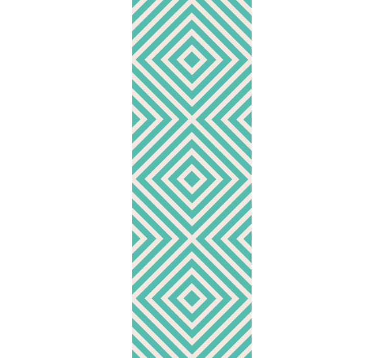 Blændende diamantmønster geometrisk tapet - TenStickers