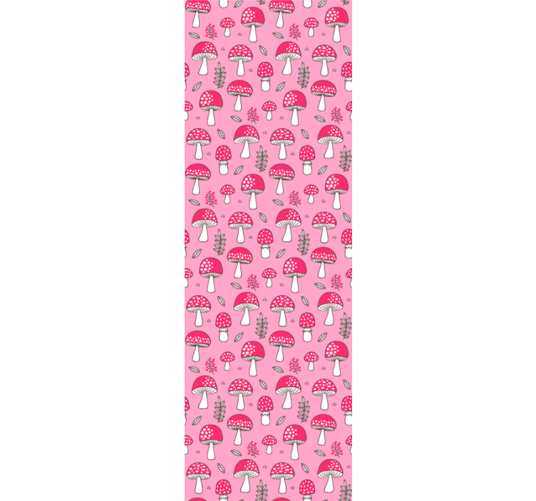 Svampe mønstre tapet kunst - TenStickers