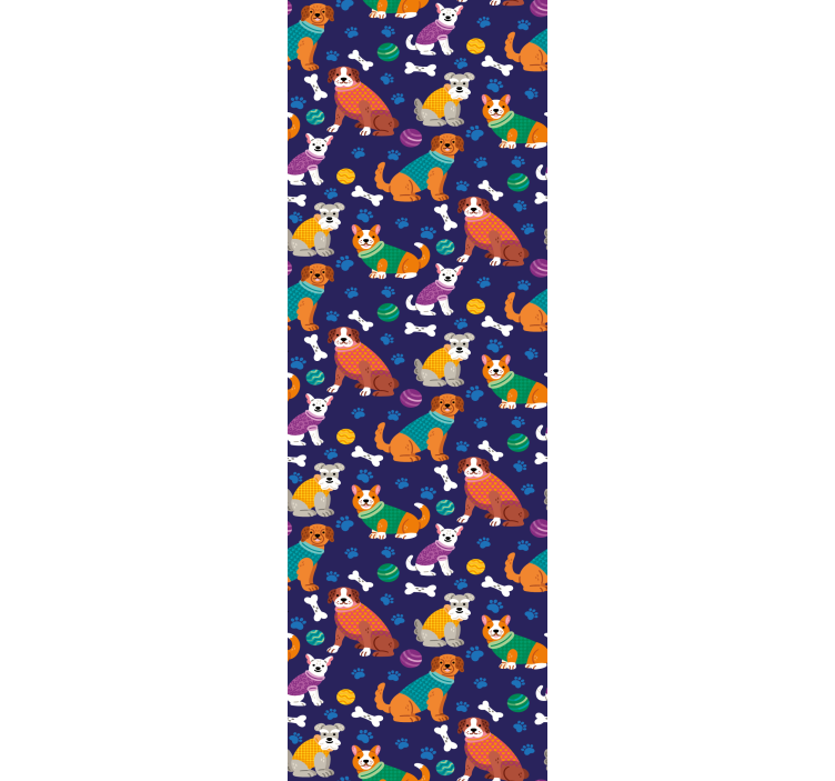 Legende kæledyrsmønstre tapet med dyr - TenStickers