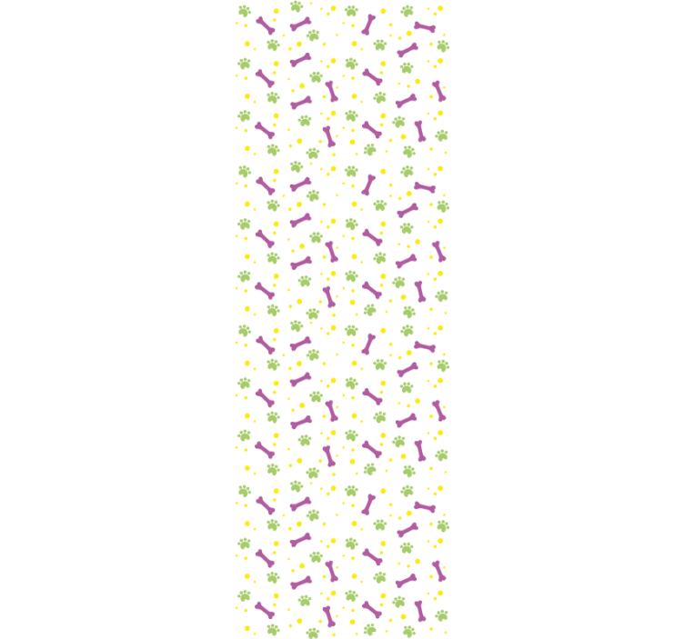 Blomsterinstrumentmønster tapet til soveværelse - TenStickers