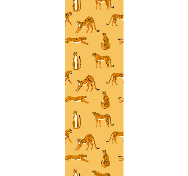 Legende leoparder tapet med dyr - TenStickers