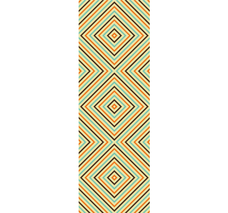 Geometrisk rombe geometrisk tapet - TenStickers