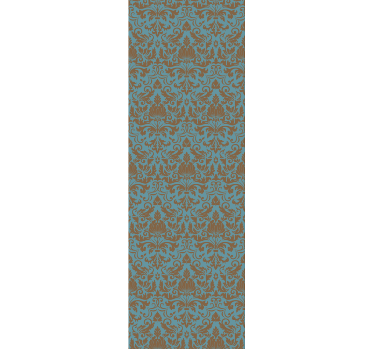 Udsmykkede løvmotiver flise tapet - TenStickers