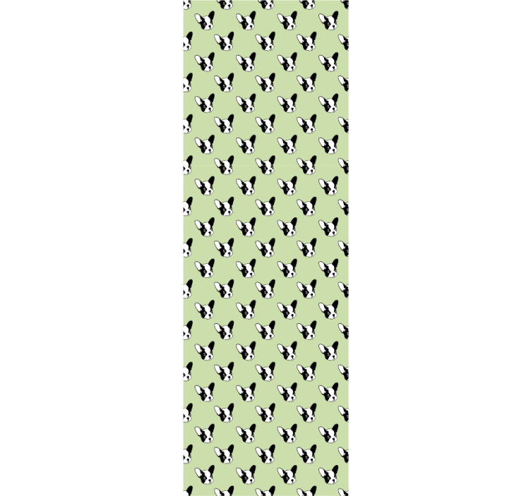 Hunde silhuet mønster tapet med hunde - TenStickers