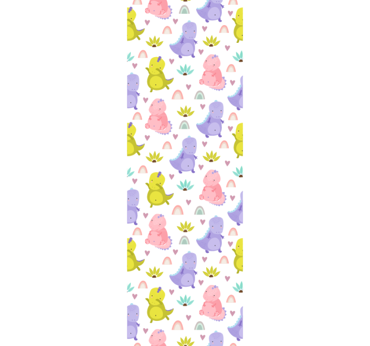 Dinosaur glæde mønster baby tapet - TenStickers