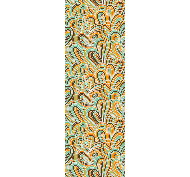 Hvirvlende motiv abstrakt tapet - TenStickers