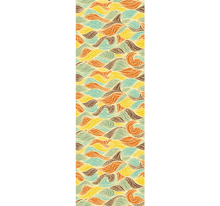 Hvirvlende motiver abstrakt tapet - TenStickers