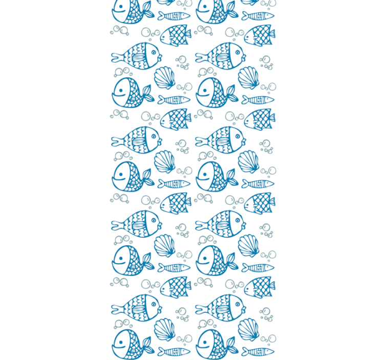 Akvatiske venner tapet med fisk - TenStickers