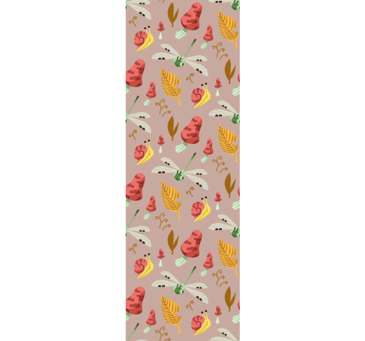 Fantasifulde naturmotiver tapet kunst - TenStickers