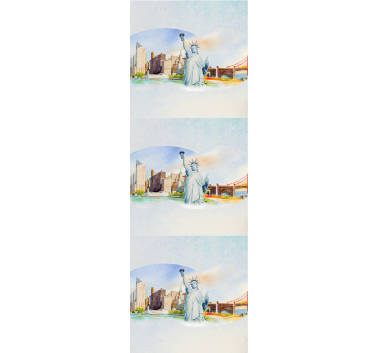 Frihedsgudinden New York kontor tapet - TenStickers