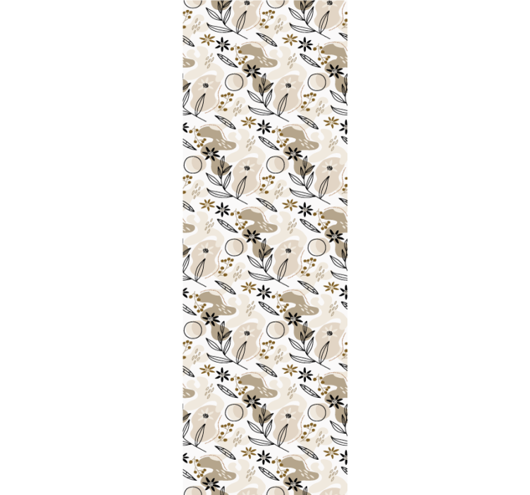 Botanisk faunamønster tapet med dyr - TenStickers