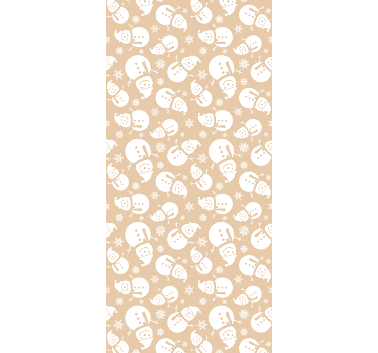 Snedækket mønster natur tapet - TenStickers