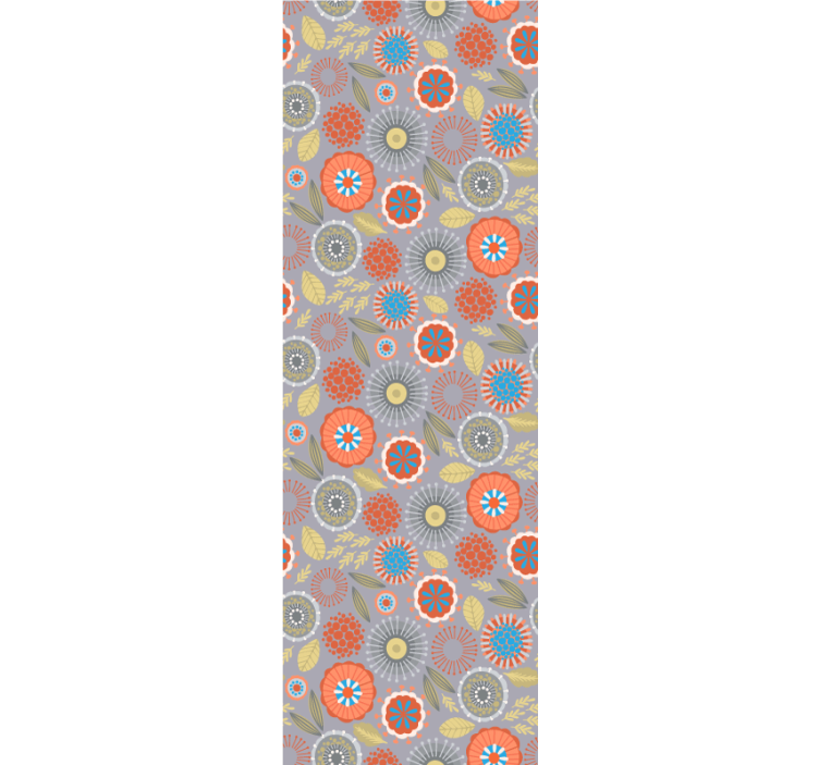 Blomsterudbrud blomster tapet - TenStickers