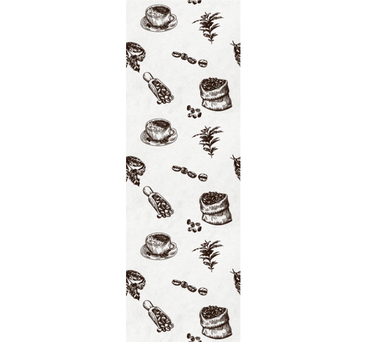 Koffein motiver tapet kunst - TenStickers