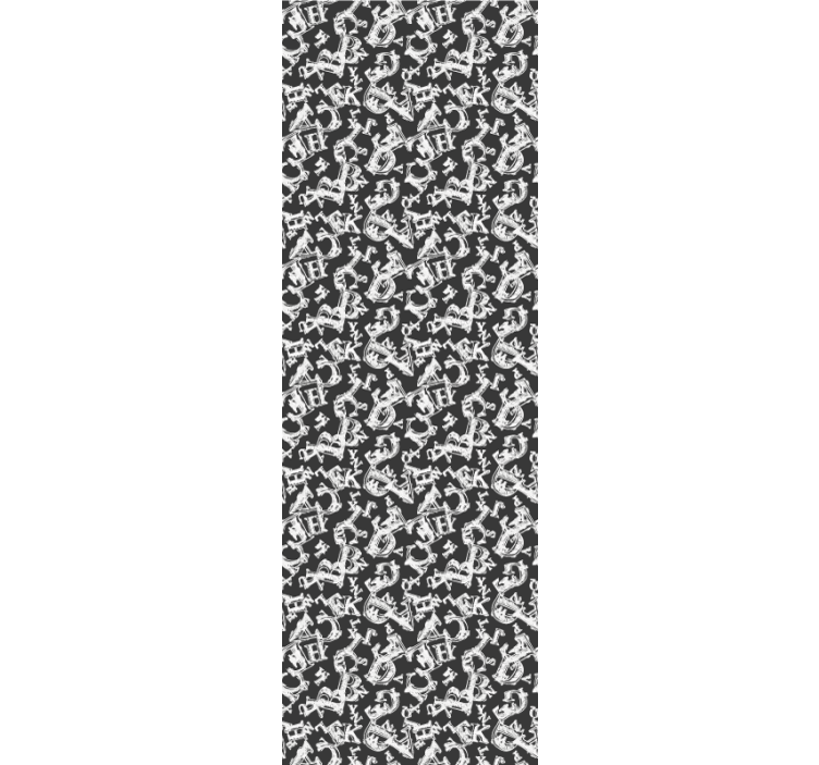 Udsmykkede ankergentagelser dekorativt tapet - TenStickers