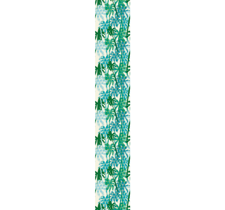 Tropiske geometriske mønstre jungle tapet - TenStickers
