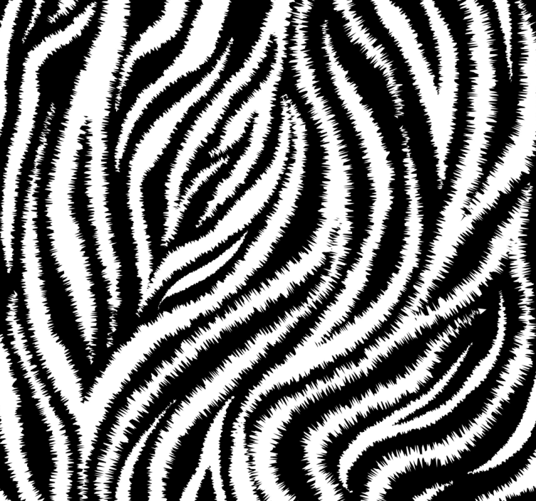 Zebra hvirvler zebra tapet - TenStickers