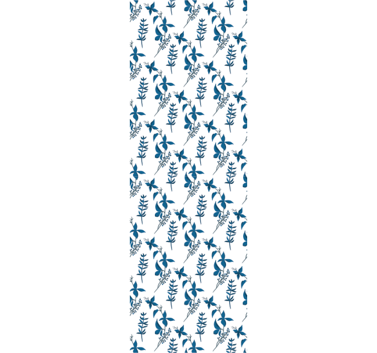 Skånsom botanisk sammensætning blomster tapet - TenStickers