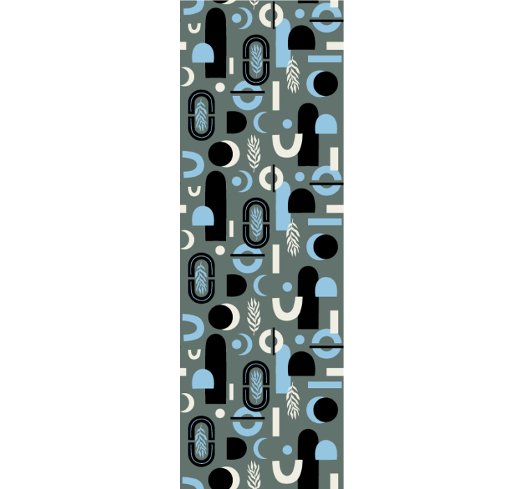 Collage med geometriske former moderne tapet - TenStickers