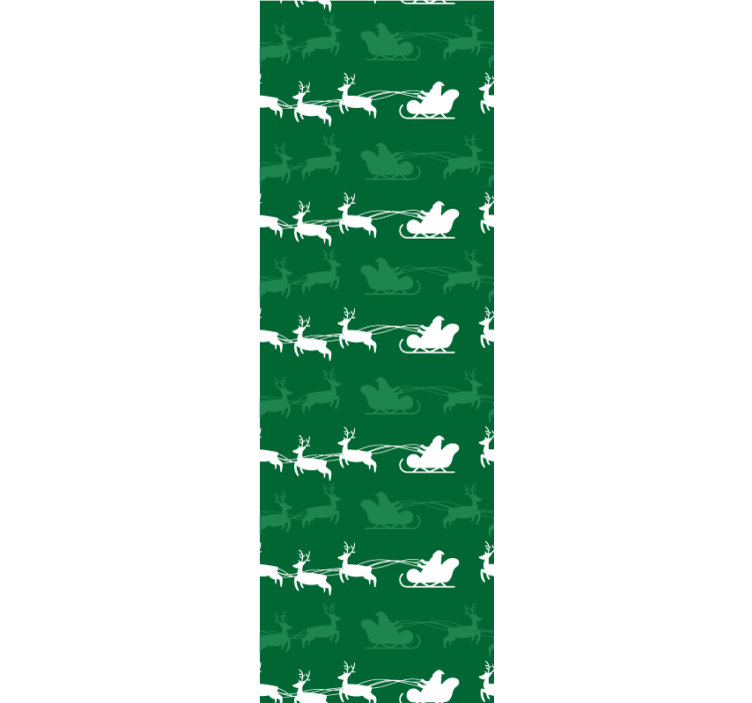 Ferieslæde motiv juletapet - TenStickers