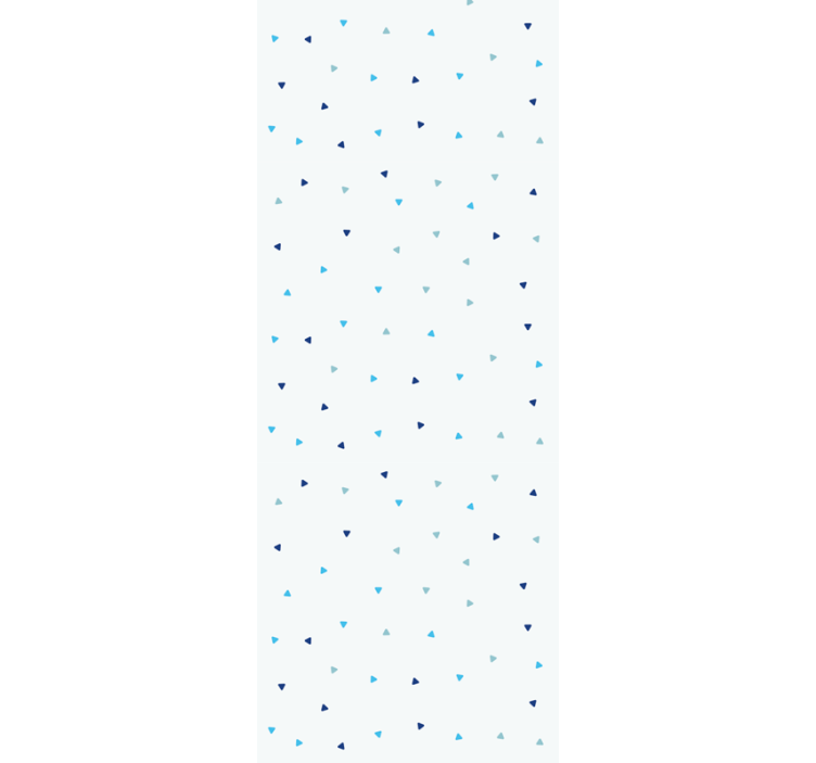 Nuancer af blå trekanter soveværelse tapet - TenStickers