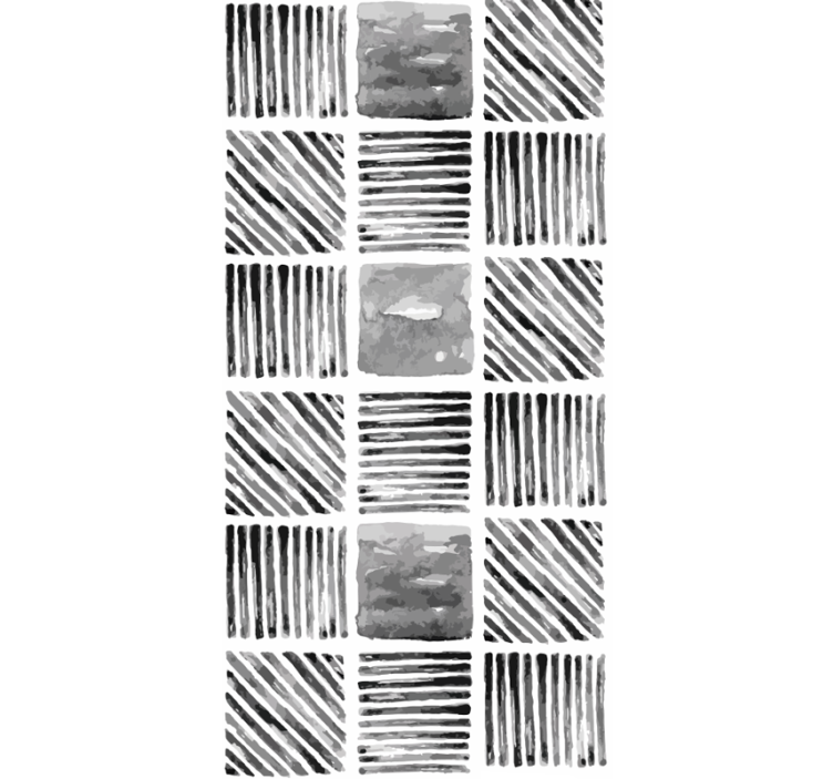 Abstrakte geometriske blokke geometrisk tapet - TenStickers