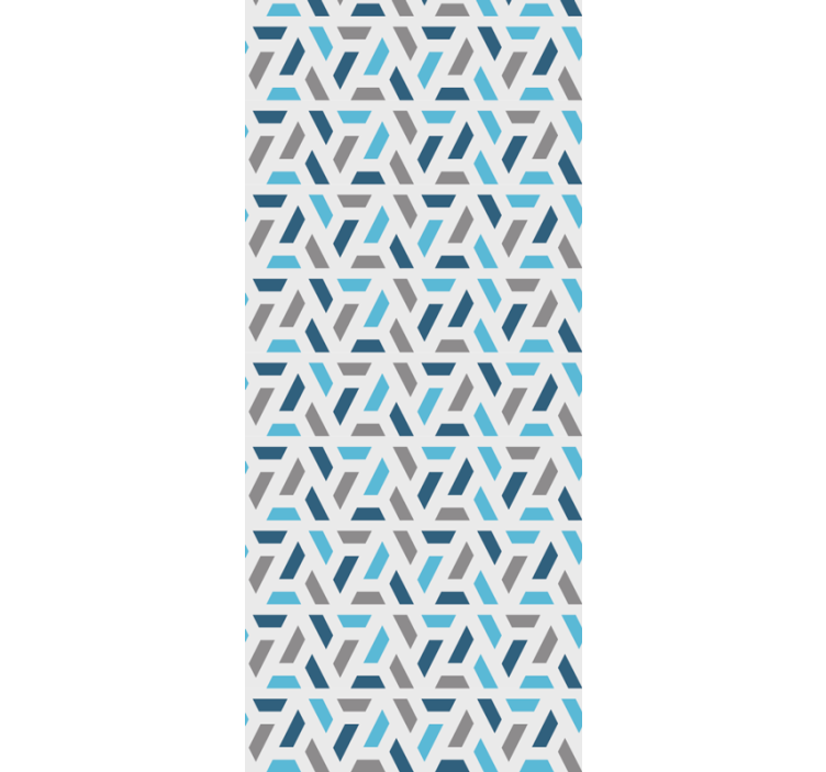 Abstrakte sammenlåsende mønstre geometrisk tapet - TenStickers