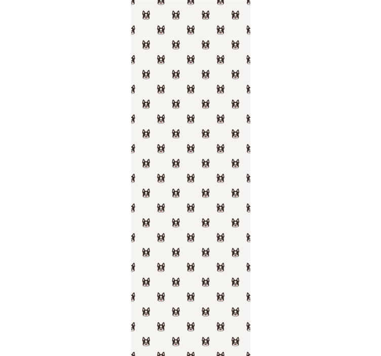 Kattemotiv tapet med hunde - TenStickers