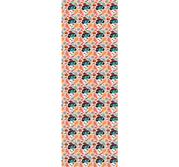 Halloween heks magisk sømløst tapet - TenStickers