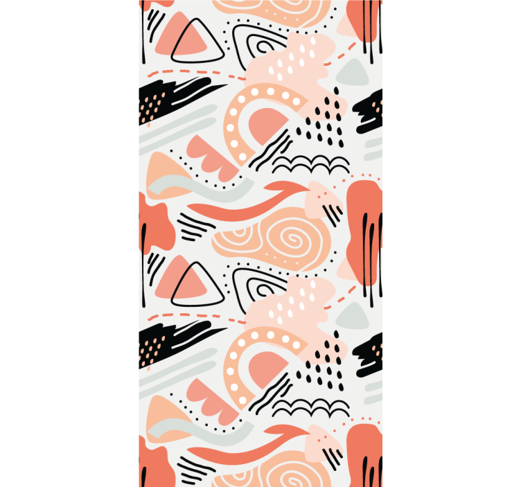 Abstrakte former abstrakt tapet - TenStickers