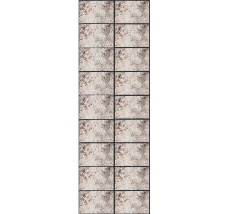 Brune fliser tapet til badeværelse - TenStickers