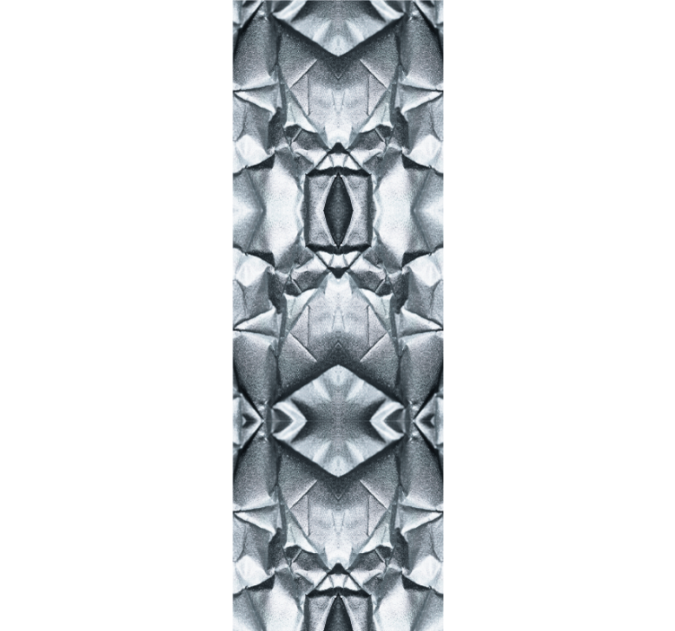 Visuel effekt metalmønster stue tapet - TenStickers