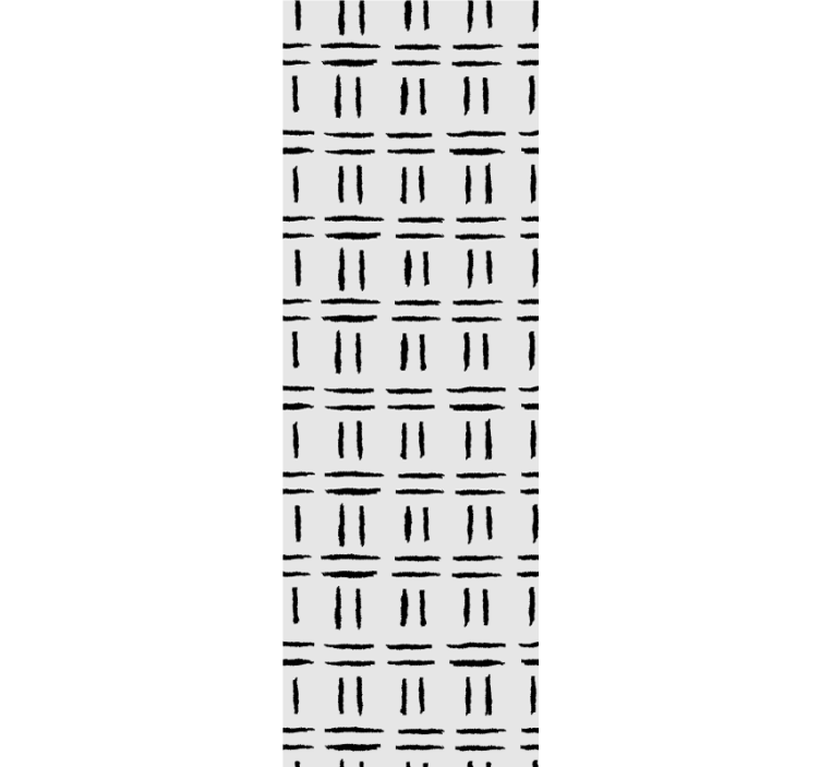 Geometrisk linjekonfiguration nordisk tapet - TenStickers