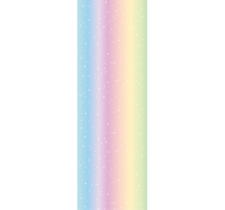 Børnetapet med polkaprikkede babyfarver - TenStickers