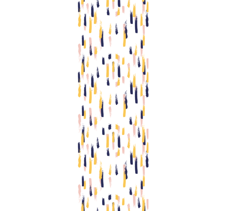 Lodret malet motiv abstrakt tapet - TenStickers