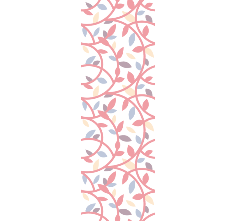 Sammenflettede vinstokke dekorativt tapet - TenStickers