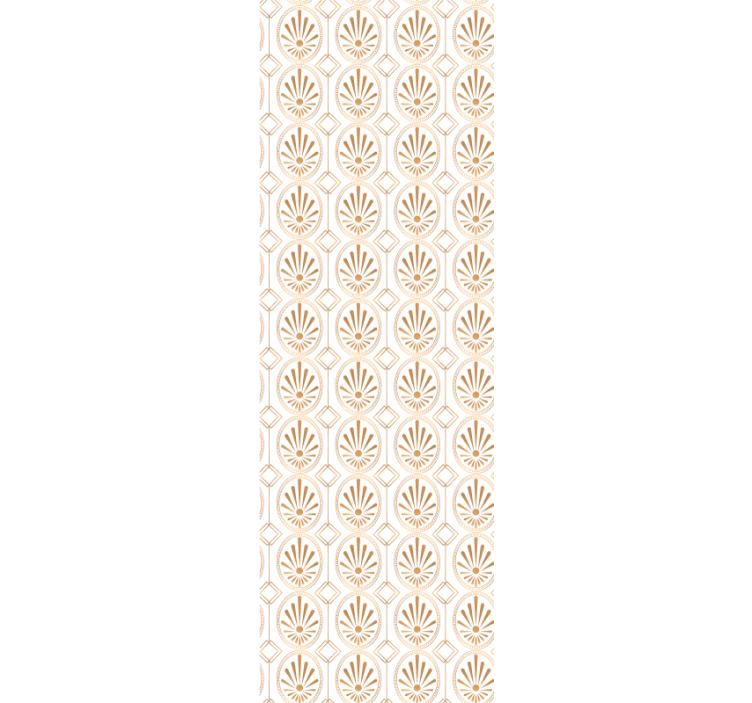 Geometriske blomstermønstre dekorativt tapet - TenStickers