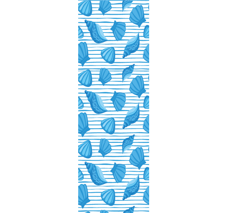 Muslingeskalsmønstre natur tapet - TenStickers