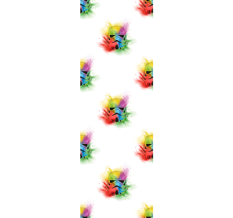 Farverig bille illustration tapet kunst - TenStickers