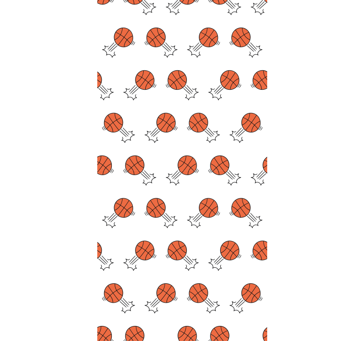 Baggrund af håndtegnet basketball tapet - TenStickers
