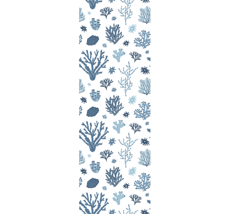 Oceaniske floramønstre natur tapet - TenStickers