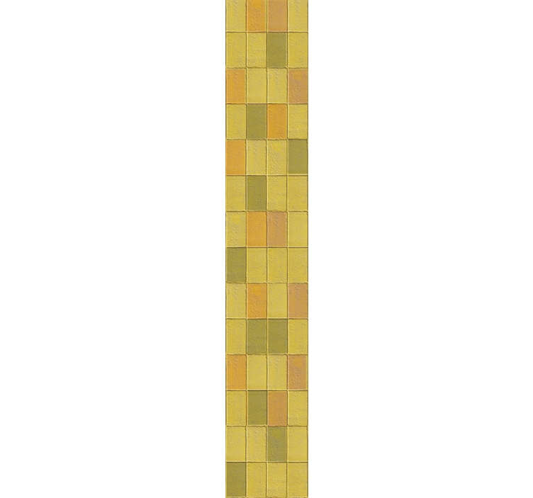 Varme gule nuancer flise tapet - TenStickers