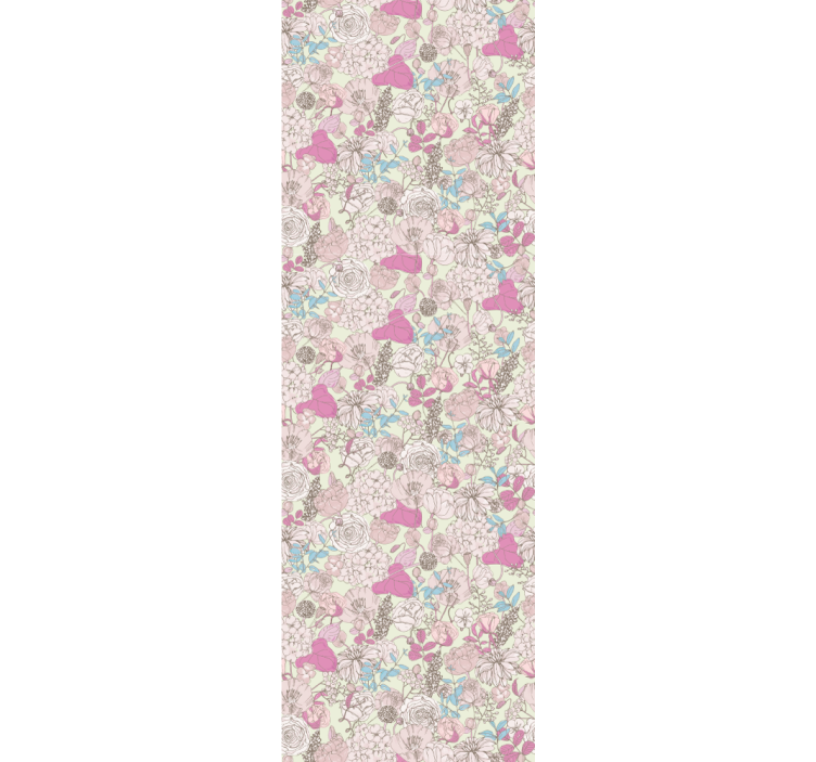 Vintage klassisk have blomstret tapet - TenStickers