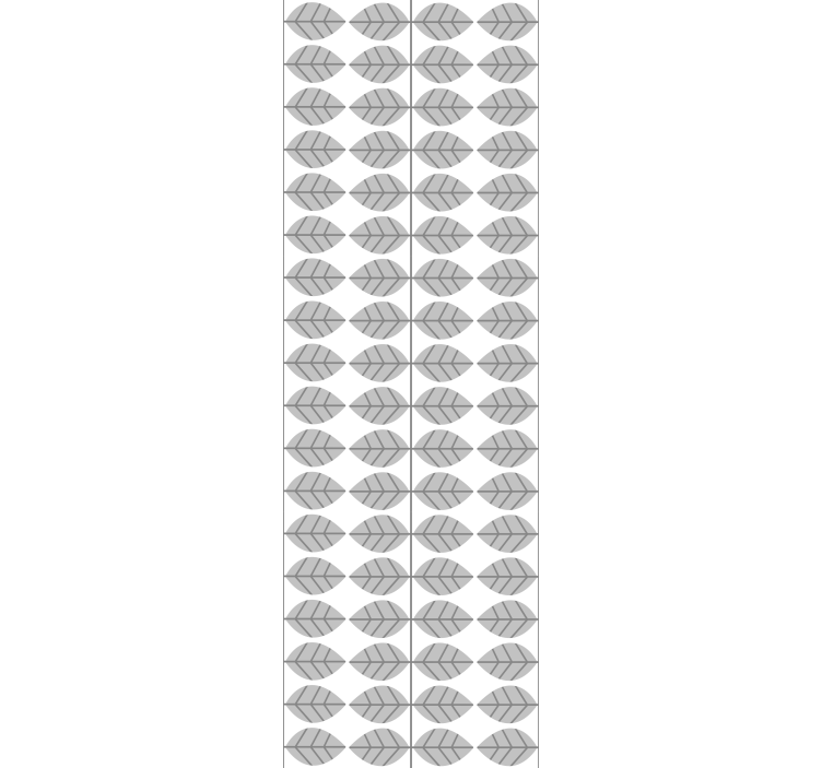 Yndefuld løvsammensætning tapet spisestue - TenStickers