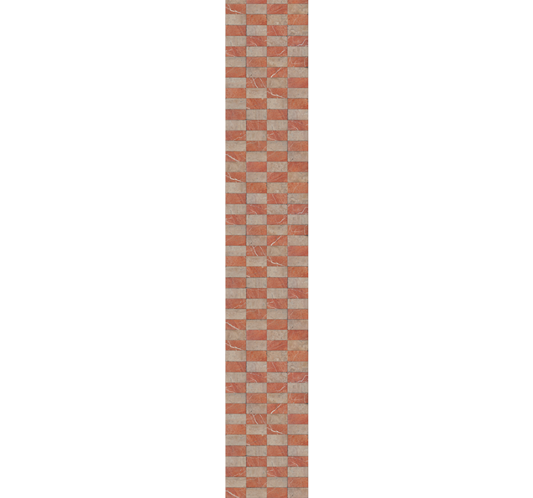 Subtile creme fliser tapet til køkken - TenStickers