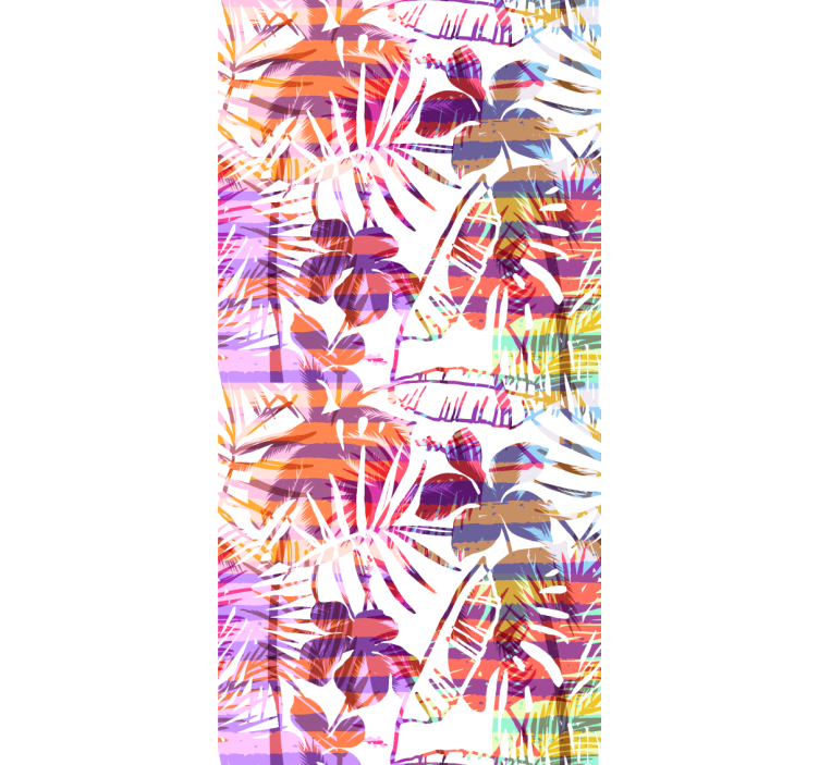 Livlige blomstermønstre blomster tapet - TenStickers